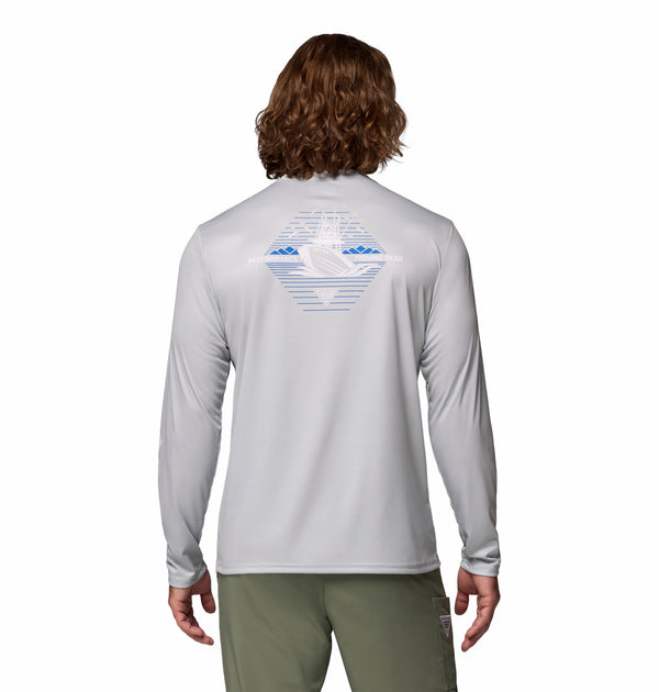 Columbia Mens Terminal Tackle PFG Horizon Line Long Sleeve Shirt