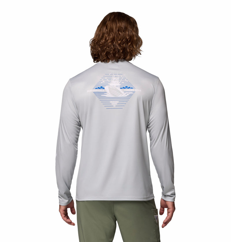 Columbia Mens Terminal Tackle PFG Horizon Line Long Sleeve Shirt