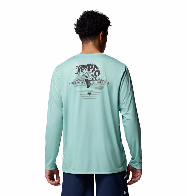 Columbia Mens Terminal Tackle PFG Horizon Line Long Sleeve Shirt