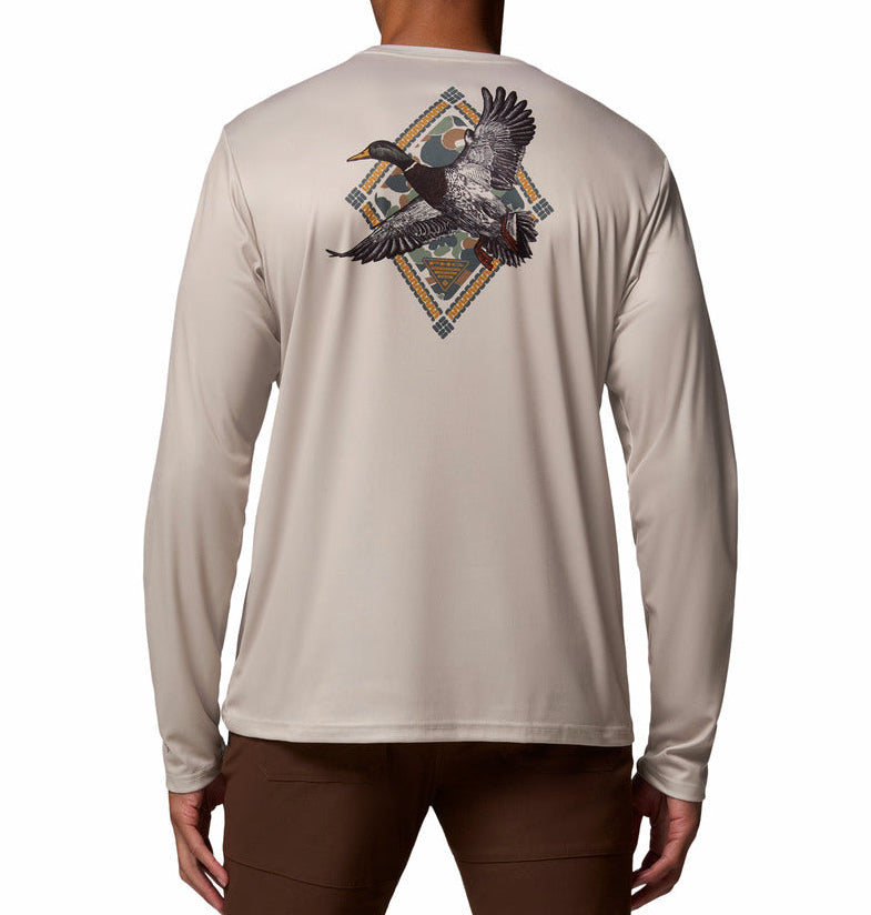 Columbia Mens PHG Terminal Shot Diamond Long Sleeve Shirt