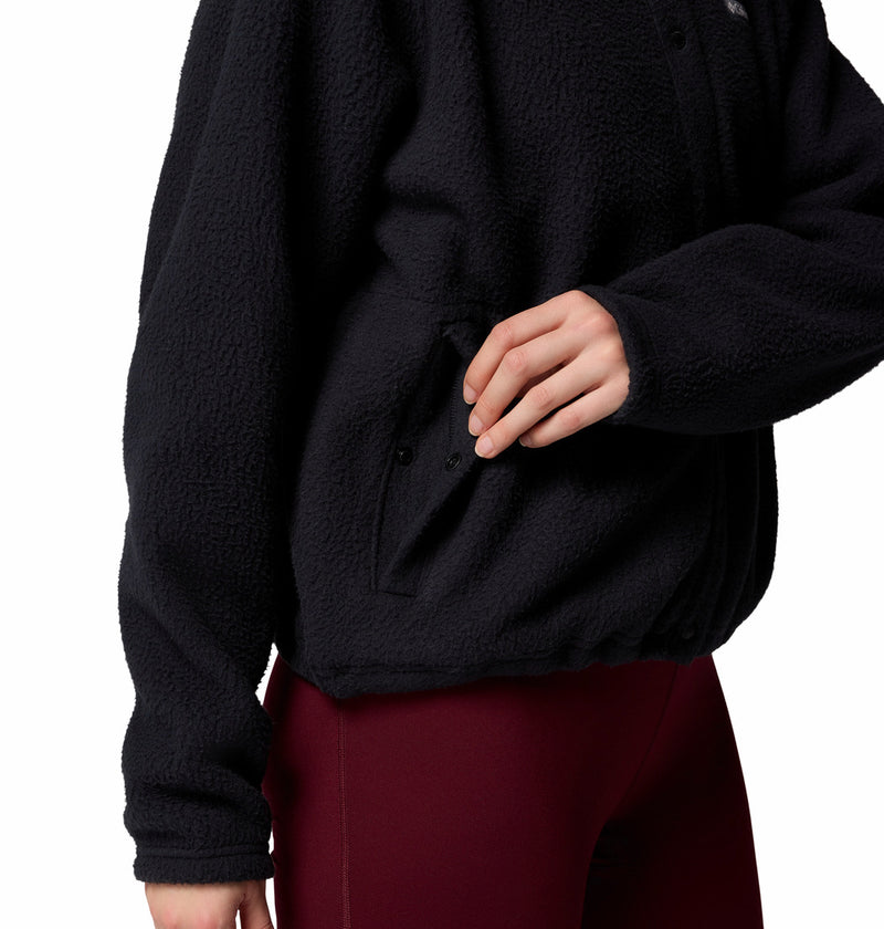 Columbia Womens Jasper Ridge Pebbled Fleece Full Snap Jacket