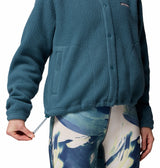 Columbia Womens Jasper Ridge Pebbled Fleece Full Snap Jacket