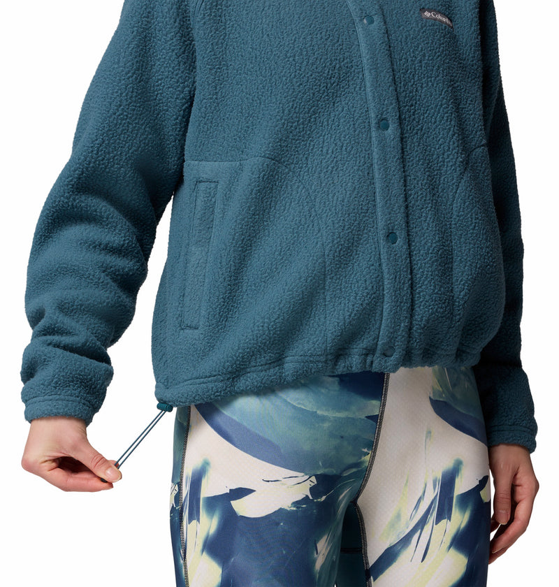 Columbia Womens Jasper Ridge Pebbled Fleece Full Snap Jacket