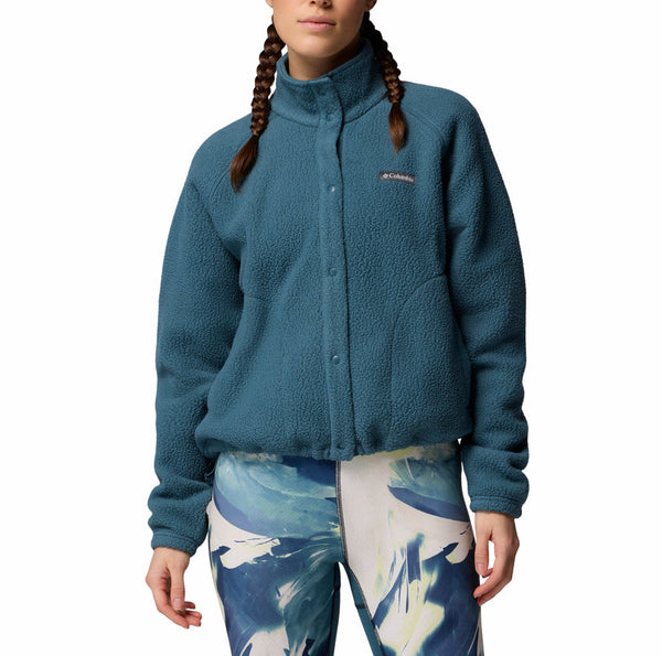 Columbia Womens Jasper Ridge Pebbled Fleece Full Snap Jacket