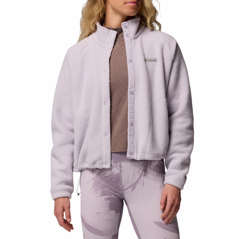 Columbia Womens Jasper Ridge Pebbled Fleece Full Snap Jacket