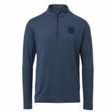 Coast Guard Mens Cool Ultra Lux 1/4 Zip Long Sleeve Shirt