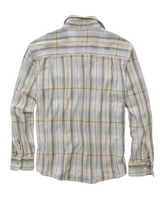 American Eagle Mens AE Relaxed Fit Textured Flannel Long Sleeve Shirt