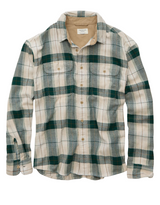 American Eagle Mens AE Relaxed Fit Textured Flannel Long Sleeve Shirt
