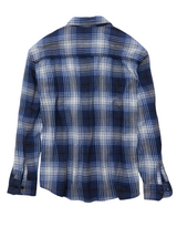 American Eagle Mens AE Relaxed Fit Textured Flannel Long Sleeve Shirt