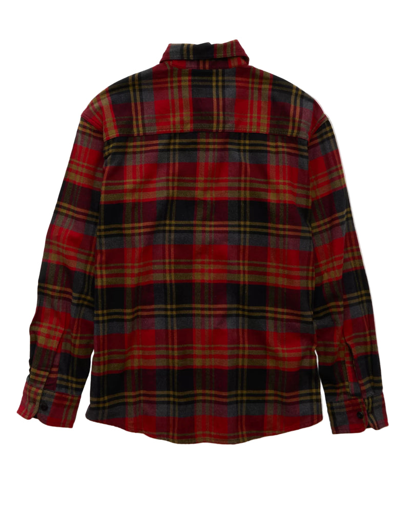 American Eagle Mens AE Relaxed Fit Everyday Flannel Long Sleeve Shirt