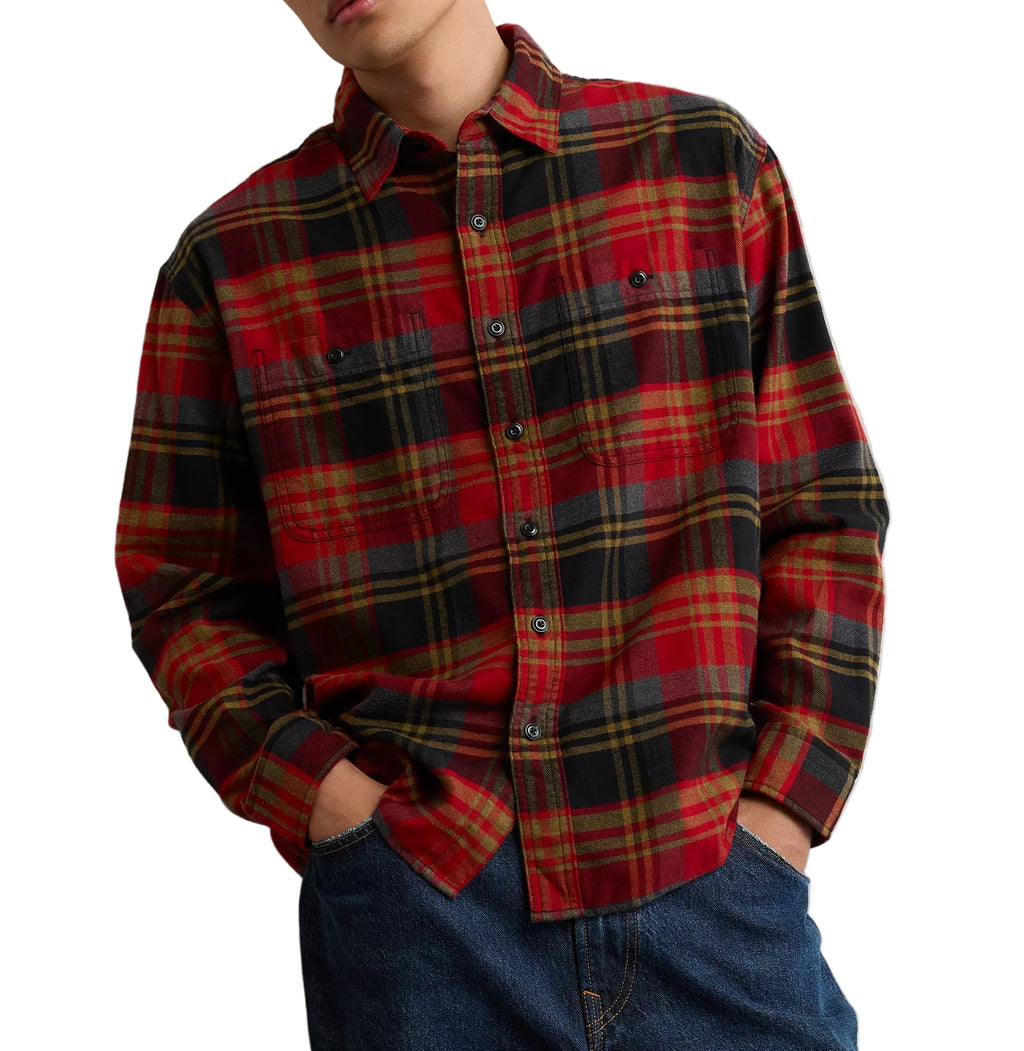 American Eagle Mens AE Relaxed Fit Everyday Flannel Long Sleeve Shirt ShopCGX American Eagle Mens AE Relaxed Fit Everyday Flannel Long Sleeve Shirt ShopCGX
