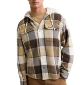 American Eagle Mens AE Hooded Flannel Shirt