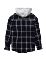 American Eagle Mens AE Hooded Flannel Shirt