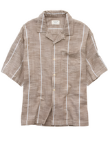 American Eagle Mens AE Poolside Striped Short Sleeve Button Up Shirt