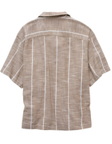 American Eagle Mens AE Poolside Striped Short Sleeve Button Up Shirt