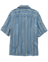 American Eagle Mens AE Poolside Striped Button-Up Short Sleeve Shirt