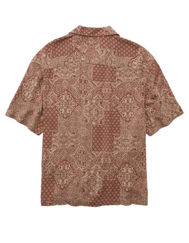American Eagle Mens AE Poolside Printed Button-Up Shirt