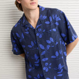 American Eagle Mens AE Relaxed Fit Short-Sleeve Camp Collar Shirt