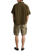 American Eagle Mens AE Relaxed Fit Camp Collar Short Sleeve Shirt
