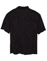 American Eagle Mens AE Relaxed Fit Camp Collar Short Sleeve Shirt