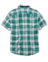 American Eagle Mens Standard Fit Linen-Blend Short Sleeve Shirt