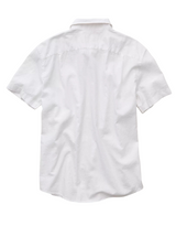 American Eagle Mens Standard Fit Linen-Blend Short Sleeve Shirt