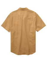American Eagle Mens Standard Fit Linen-Blend Short Sleeve Shirt