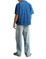 American Eagle Mens AE Relaxed Fit Camp Collar Short Sleeve Shirt