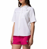 Columbia Womens PFG Castback Woven Short Sleeve Shirt