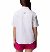 Columbia Womens PFG Castback Woven Short Sleeve Shirt