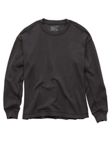 American Eagle Mens AE Boxy Fit Garment-Washed Thermal Long Sleeve T-Shirt