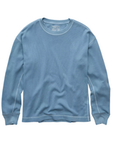 American Eagle Mens AE Boxy Fit Garment-Washed Thermal Long Sleeve T-Shirt