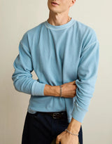 American Eagle Mens AE Boxy Fit Garment-Washed Thermal Long Sleeve T-Shirt