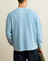 American Eagle Mens AE Boxy Fit Garment-Washed Thermal Long Sleeve T-Shirt