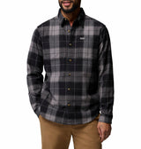 Columbia Mens Pitchstone Stretch Long Sleeve Flannel Shirt