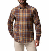 Columbia Mens Pitchstone Stretch Long Sleeve Flannel Shirt
