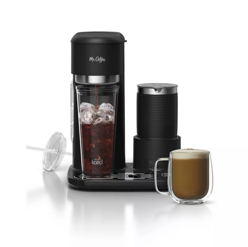 Mr. Coffee 4-in-1 Single-Serve Latte, Iced, and Hot Coffee Maker – ShopCGX Latte machine mr coffee