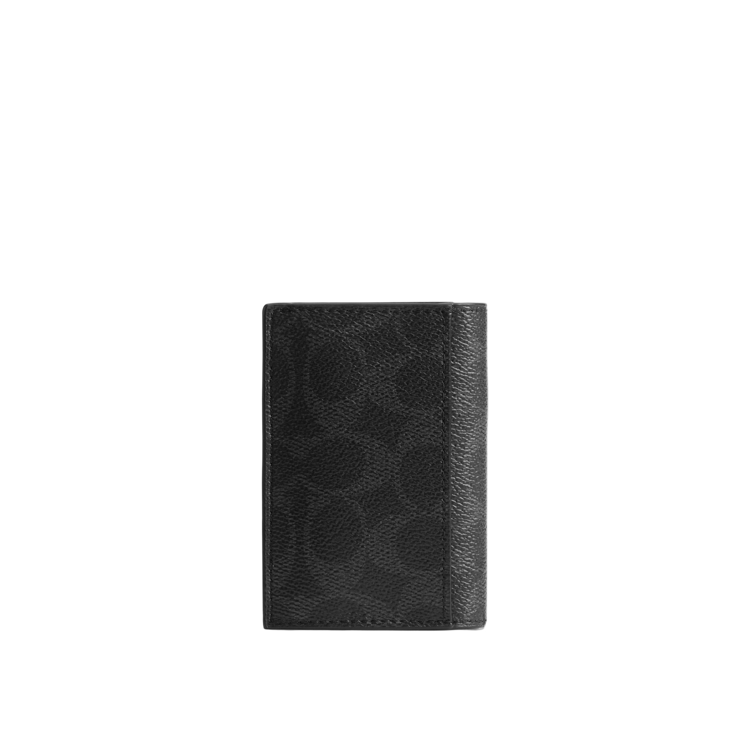 Coach Signature Canvas Bifold Card Case Wallet – ShopCGX