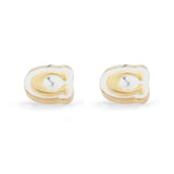 COACH Signature C Lucite Stud Earrings
