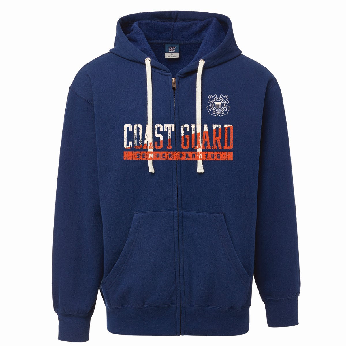 Coast Guard Mens Vintage Full Zip Jacket