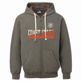 Coast Guard Mens Vintage Full Zip Jacket