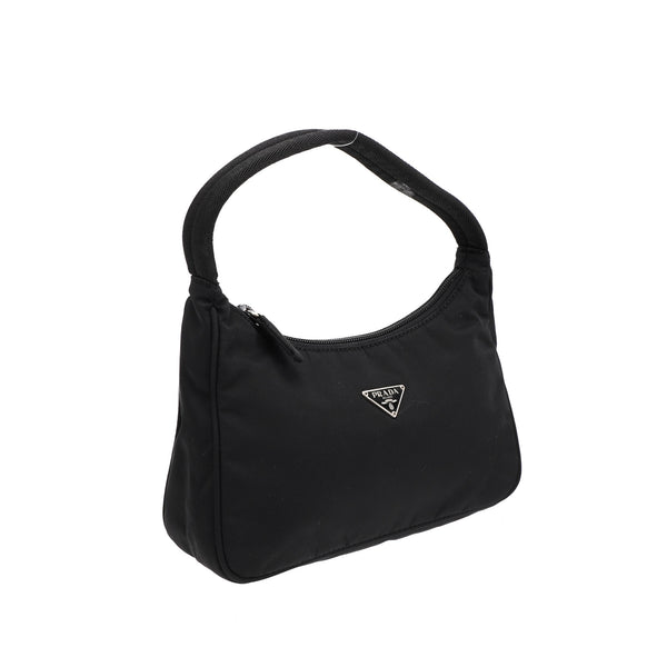 Prada Tessuto Mini Hobo Shoulder Handbag