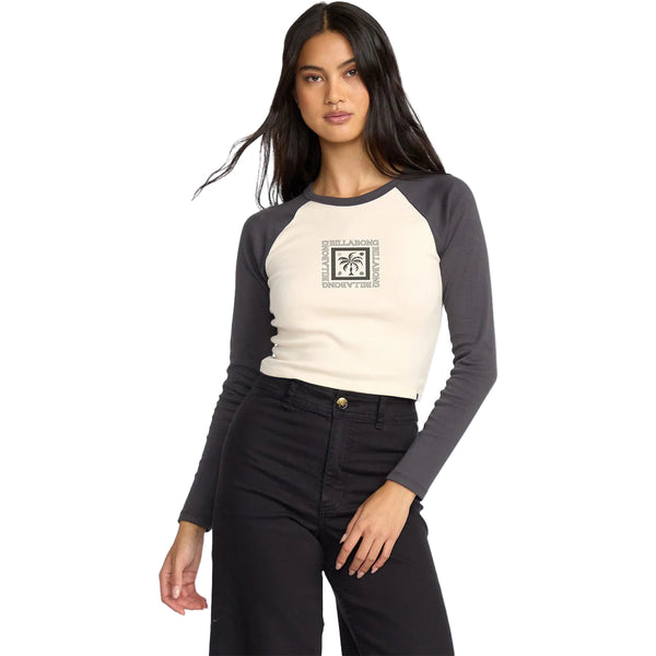 Billabong Women's Fierce Paradise Long Sleeve Raglan T-Shirt