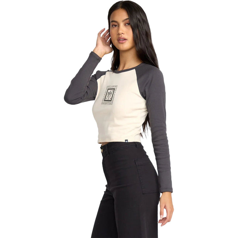 Billabong Women's Fierce Paradise Long Sleeve Raglan T-Shirt