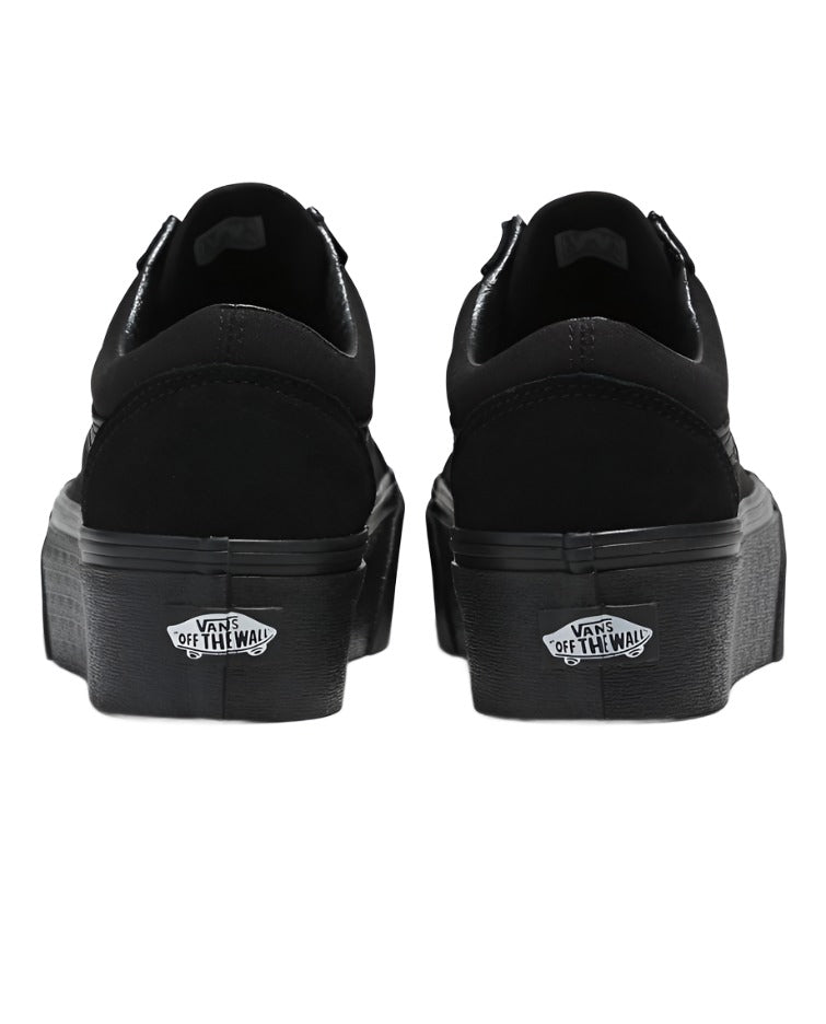 Vans Old Skool Platform Sneakers - Unisex Sizing - Black/Black