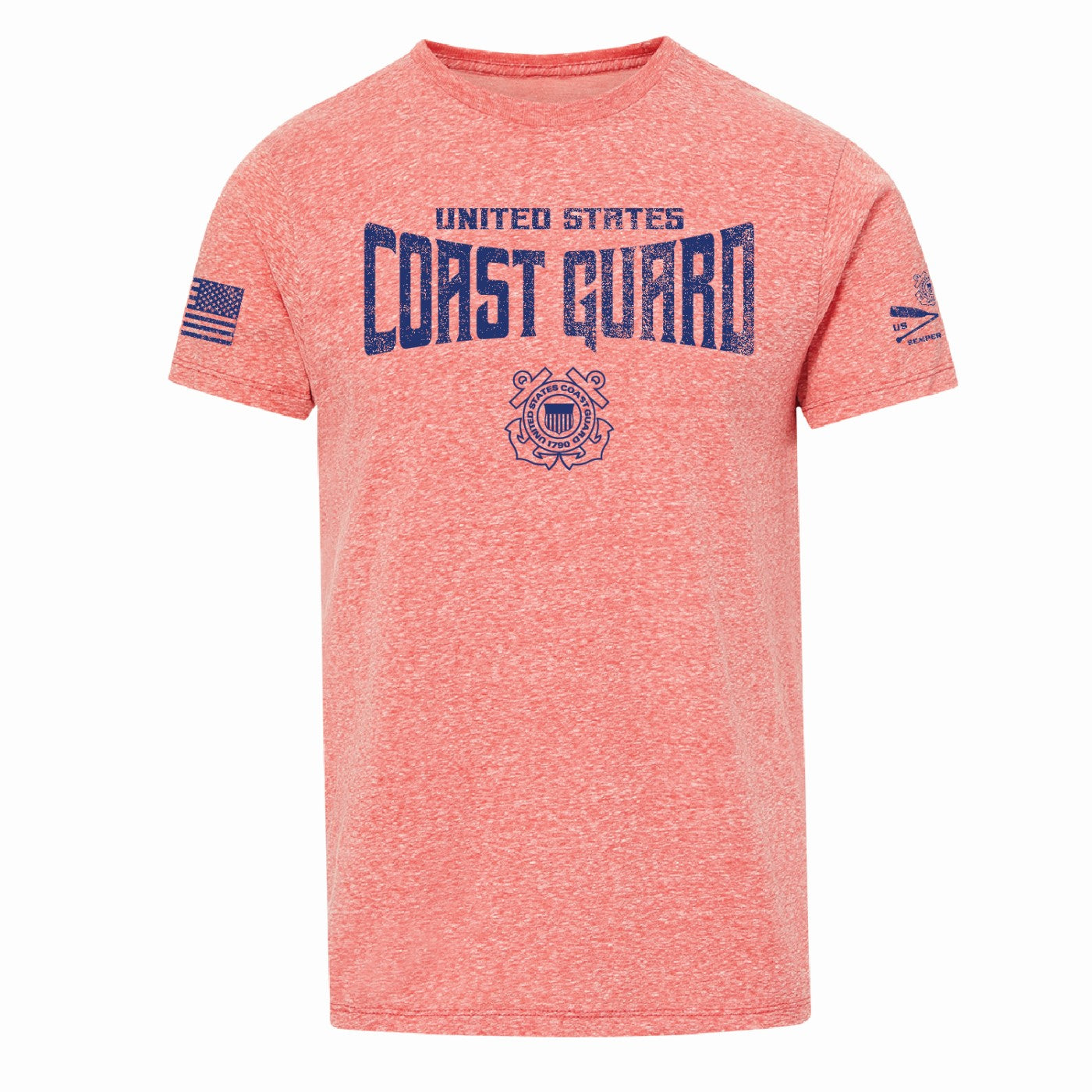 Coast Guard Mens Emblem 3-Hit Bradley Snow Short Sleeve T-Shirt