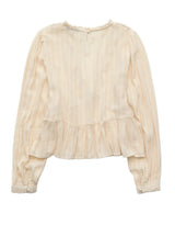 American Eagle Womens AE High Neck Lace Long Sleeve Blouse