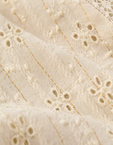 American Eagle Womens AE High Neck Lace Long Sleeve Blouse