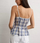 American Eagle Womens AE Lace Trim Cami Top