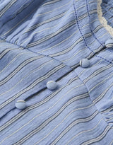 American Eagle Womens AE Puff Sleeve Pintuck Blouse